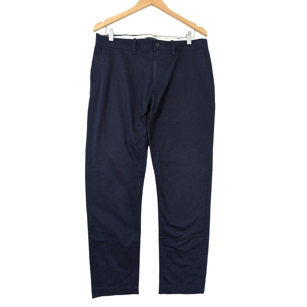 J Crew‎ Mercantile Flex Slim Chino Pants Men 33x30 Blue Preppy Business Casual